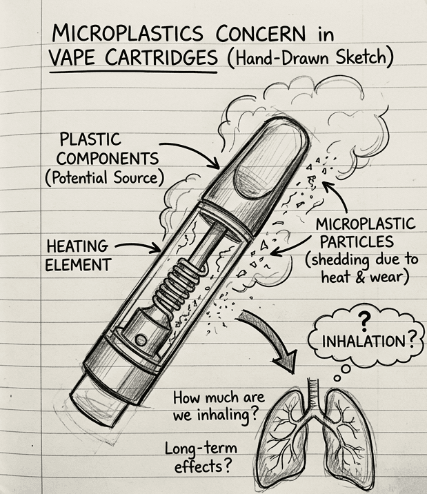 Microplastics in Vape Cartridges: How to Tell If Your Cart Is Glass or Plastic