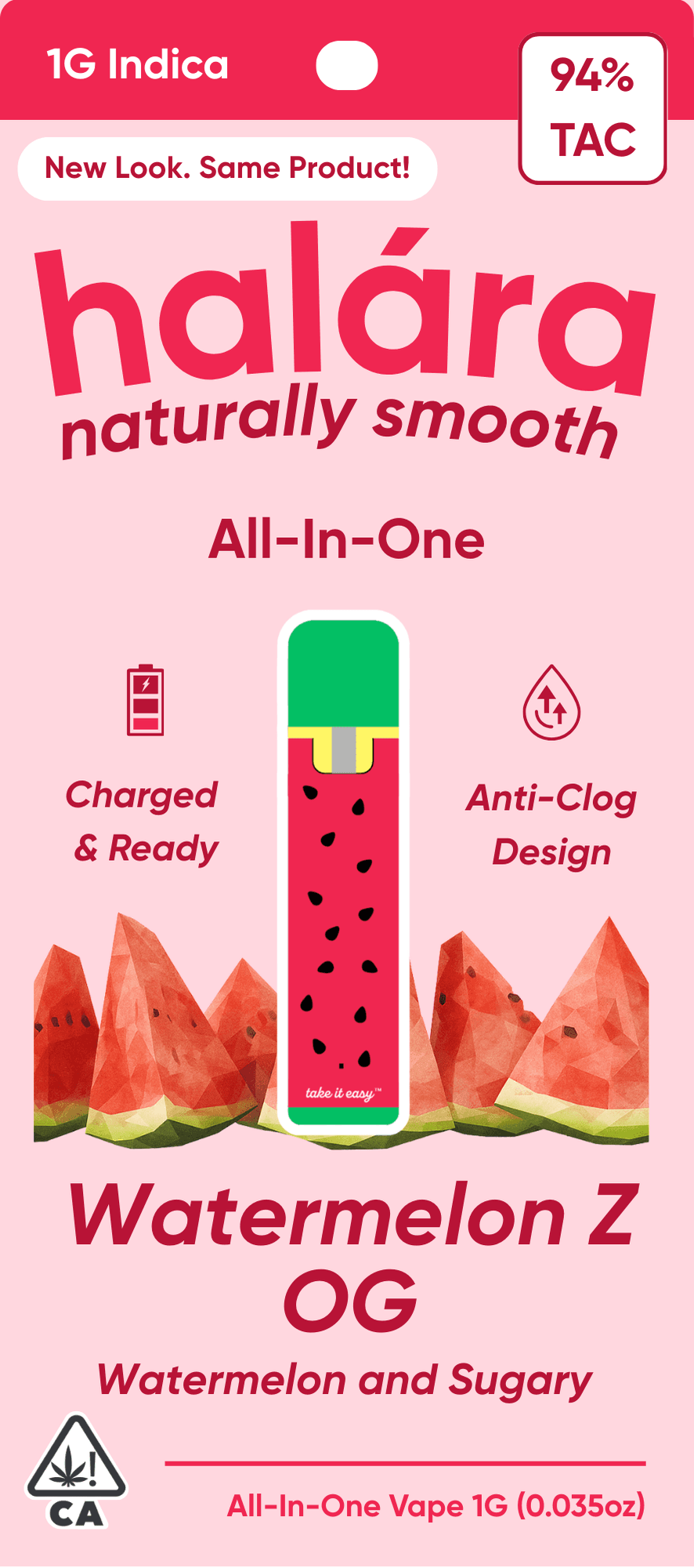 Halara WatermelonZ OG All-in-One packaging