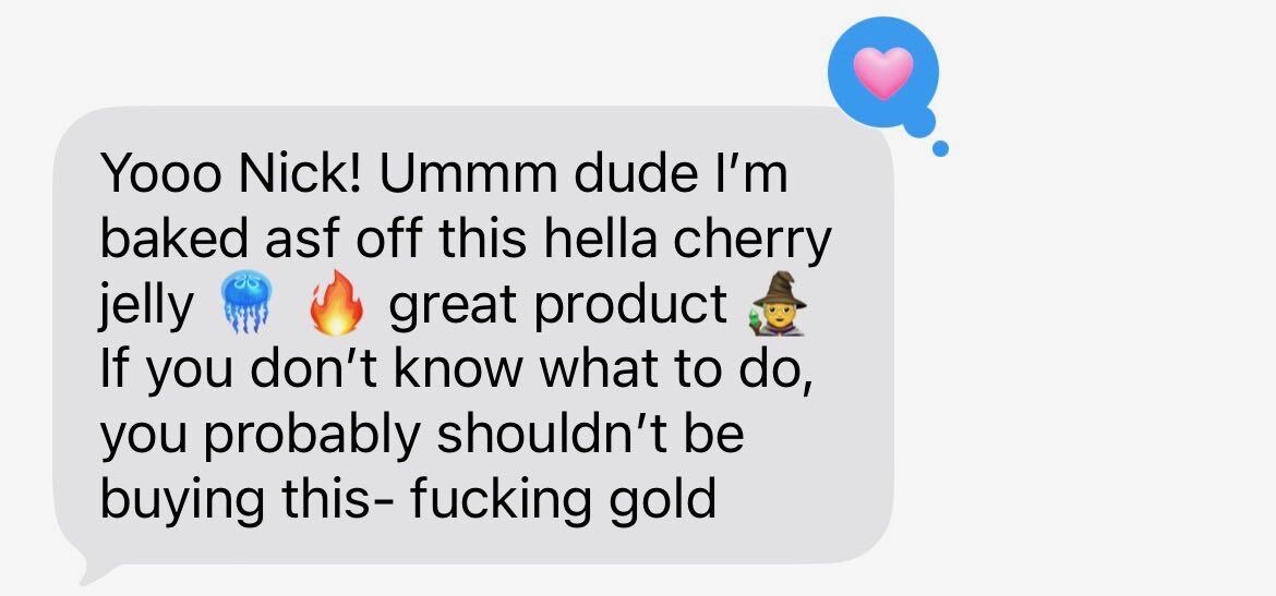 Halára customer photo — Hella Cherry Jelly