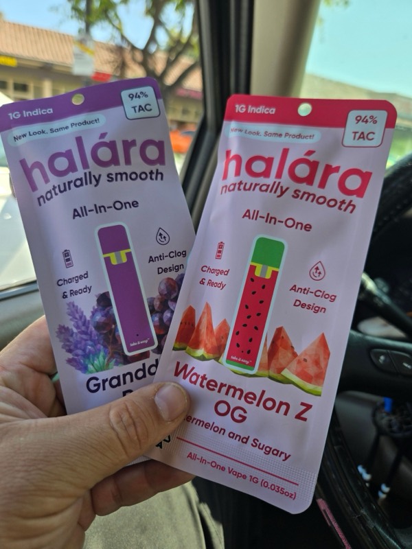 Halára customer photo — purple daddy